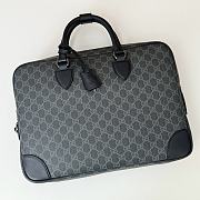 Okify Gucci Emblem Briefcase Bag Black 40x30x6cm 821149  - 1