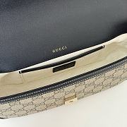 Okify Gucci Horsebit 1955 Bag Black And Beige 22.6x12.7x5.6cm 815206 - 2
