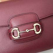 Okify Gucci Horsebit 1955 Bag Red 26x17.5x10cm 815178 - 2