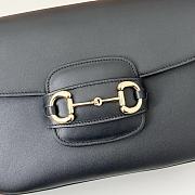 Okify Gucci Horsebit 1955 Bag Black 26x17.5x10cm 815178 - 4