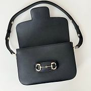 Okify Gucci Horsebit 1955 Bag Black 26x17.5x10cm 815178 - 3