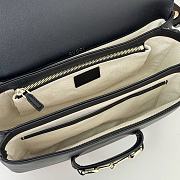 Okify Gucci Horsebit 1955 Bag Black 26x17.5x10cm 815178 - 2
