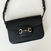 Okify Gucci Horsebit 1955 Bag Black 26x17.5x10cm 815178 - 1