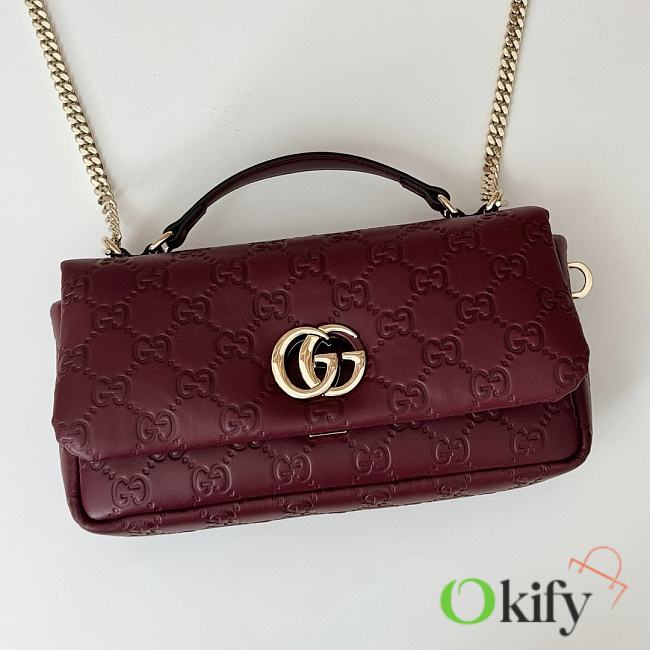 Okify Gucci Milano Bag Red 26x14x6cm 806016 - 1