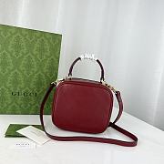 Okify Gucci Blondie Top Handle Bag Red 17x15x9cm 744434 - 4