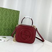 Okify Gucci Blondie Top Handle Bag Red 17x15x9cm 744434 - 1
