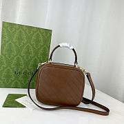 Okify Gucci Blondie Top Handle Bag Brown 17x15x9cm 744434 - 3