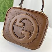 Okify Gucci Blondie Top Handle Bag Brown 17x15x9cm 744434 - 2