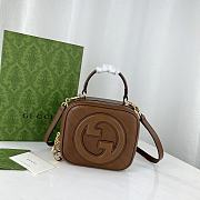 Okify Gucci Blondie Top Handle Bag Brown 17x15x9cm 744434 - 1
