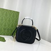 Okify Gucci Blondie Top Handle Bag Black 17x15x9cm 744434 - 1