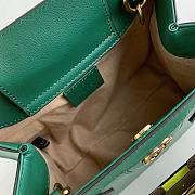 Okify Gucci Diana Mini Tote Bag Dark Green With Green Handle Shaper 20x16x10cm 655661 - 2