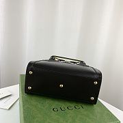Okify Gucci Diana Mini Tote Bag Black With Green Handle Shaper 20x16x10cm 655661 - 5