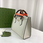 Okify Gucci Diana Small Tote Bag White With Orange Handle Shaper 27x24x11cm 660195  - 2