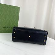 Okify Gucci Diana Small Tote Bag Black With Green Handle Shaper 27x24x11cm 660195 - 6
