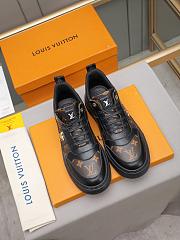 Okify Louis Vuitton Two-Tone Logo Print Brown Men Sneakers - 6