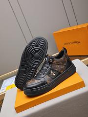 Okify Louis Vuitton Two-Tone Logo Print Brown Men Sneakers - 2