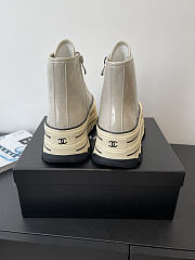 Okify CC Gray Platform High-Top Casual Women Sneakers 6cm - 4