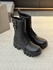 Oify Balenciaga Bulldozer Black Martin Boots 7cm Unisex - 1