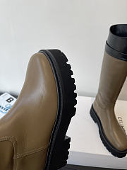 Okify Celine Olive Brown Woman Rider Boots - 3