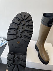 Okify Celine Olive Brown Woman Rider Boots - 4