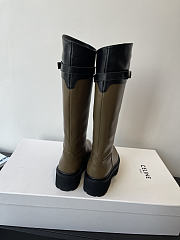 Okify Celine Olive Brown Woman Rider Boots - 2