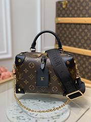 Okify Louis Vuitton Petite Malle Souple Black M45571 20x14x7.5cm - 1