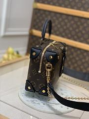 Okify Louis Vuitton Petite Malle Souple Black M45571 20x14x7.5cm - 6