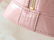 Okify Louis Vuitton Alma BB Bag Pink Patent M50415 25x19x11cm - 4