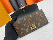 Okify Louis Vuitton Pallas Black And Brown Wallet 19x10cm - 5