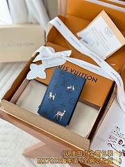 Okify Louis Vuitton Brown Animal Passport Cover M27052 14x10x2.5cm - 1