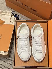 Okify Louis Vuitton Time Out Women Sneakers With Silver Charm - 6