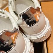 Okify Louis Vuitton Time Out Women Sneakers With Silver Charm - 5