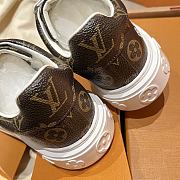 Okify Louis Vuitton Time Out Brown Women Sneakers With Charm - 5