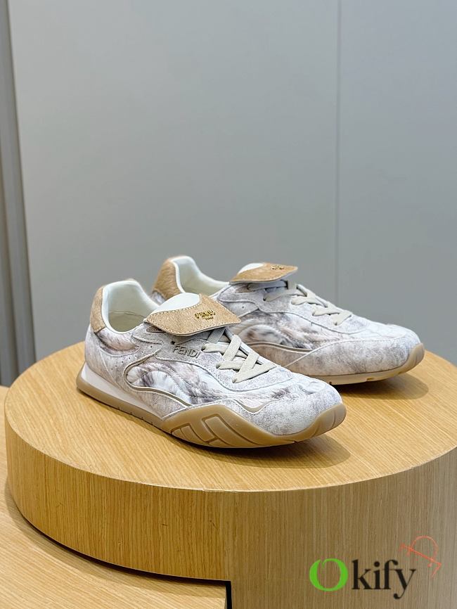 Okify Fendi Wave Pulse Sneakers 3cm Unisex 27258 - 1