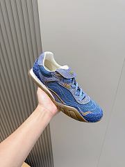 Okify Fendi Wave Pulse Dark Blue Sneakers 3cm Unisex  - 4