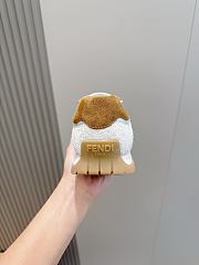 Okify Fendi Wave Pulse White Sneakers 3cm Unisex  - 6