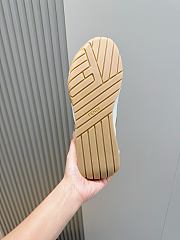 Okify Fendi Wave Pulse White Sneakers 3cm Unisex  - 5