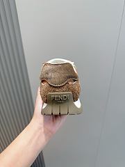 Okify Fendi Wave Pulse Brown Sneakers 3cm Unisex  - 5