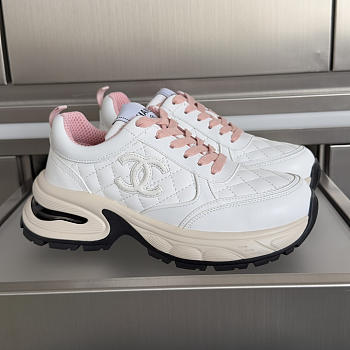 Okify CC 26C Black Women Sneakers With Pink Laces 3.5cm