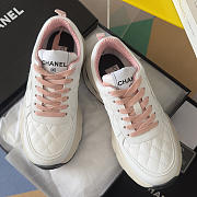 Okify CC 26C Black Women Sneakers With Pink Laces 3.5cm - 4