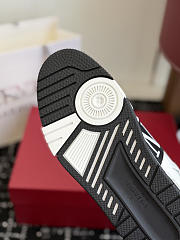 Okify Valentino 2025 White And Black Men Sneakers  - 4