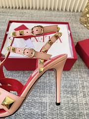 Okify Valentino 2026 Pink Nude Studded High Heels 7cm/9cm - 3