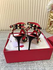 Okify Valentino 2026 Black Studded High Heels 7cm/9cm - 2