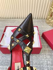 Okify Valentino 2026 Black Studded High Heels 7cm/9cm - 4