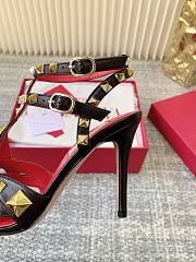 Okify Valentino 2026 Black Studded High Heels 7cm/9cm - 6