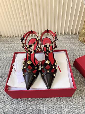 Okify Valentino 2026 Black Studded High Heels 7cm/9cm