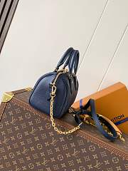Okify Louis Vuitton Speedy Bag Dark Blue 20x13x12cm - 3