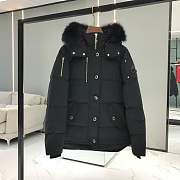 Okify Moose Knuckles Black Trim 3Q Down Jacket  - 1