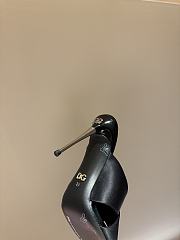 Okify Dolce & Gabbana Black Silk Open-toe Mule Heels 10cm  - 4