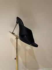Okify Dolce & Gabbana Black Silk Open-toe Mule Heels 10cm  - 1